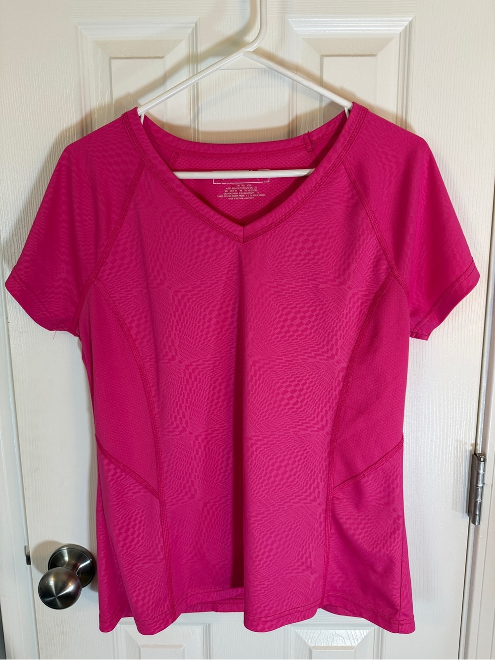 Women’s Tek Gear Pink V-Neck Active Tee